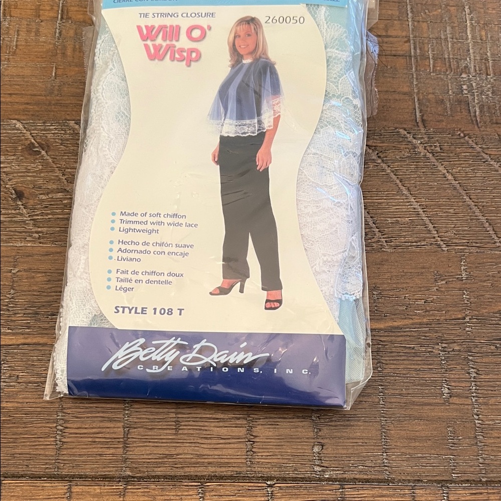 White Hair Styling Cape